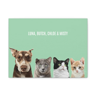 Custom Modern Pet Portrait