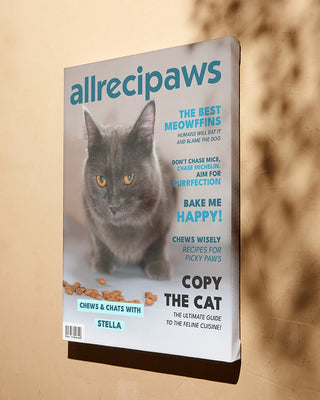 Personalized All Recipaws Cat Canvas