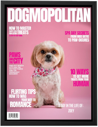 Personalized Dogmopolitan Canvas