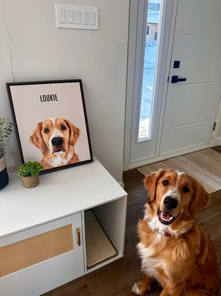 Custom Modern Pet Portrait