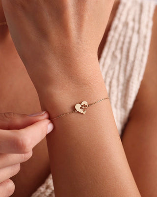 Heart Paw Bracelet